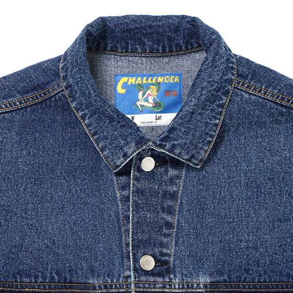 ICE WASHED PATCH DENIMJACKET(CHALLENGER)